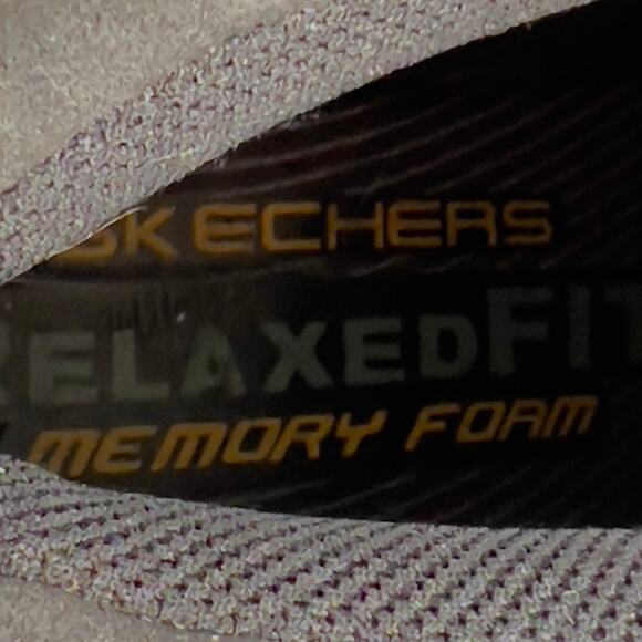 Skechers Boots Men 11.5 Relax Fit Memory Foam Leather Upper Lace Hiking Work - Picture 9 of 11